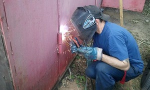 Ремонт двери гаража., утилизация, #утилизация